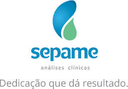 Logotipo do laboratório Sepame.